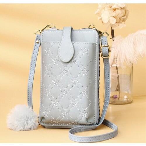 Women Wallet Mobile Phone Purse Small Shoulder Bag Multi-Function Handbag Money Wallets Clutch Cardholders Organizer Storage