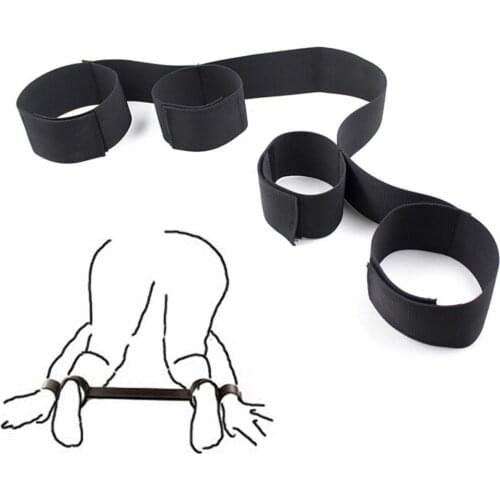 1PC Leg Handcuffs Restraint Bondage Belt Wrist Ankle Hand Cuffs For Men Women Erotic Sex Toy Adult Party Cosplay Game Tool 76cm