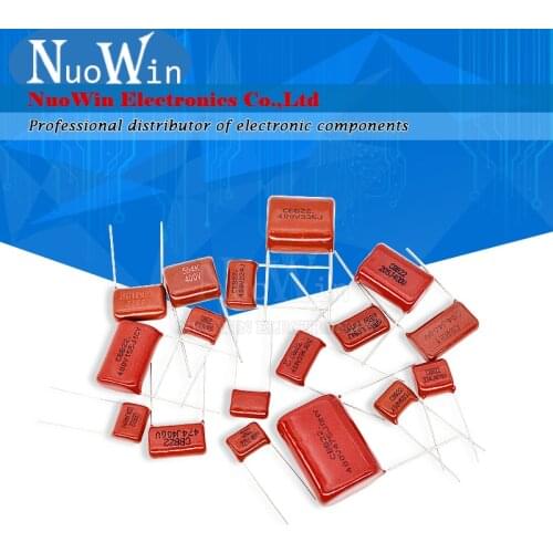 10PCS 63V 100V 250V 400V 450V 630V 2000V CBB Polypropylene film capacitor 101 103 104 105 125J 221 222 223 224 225 332 333 334