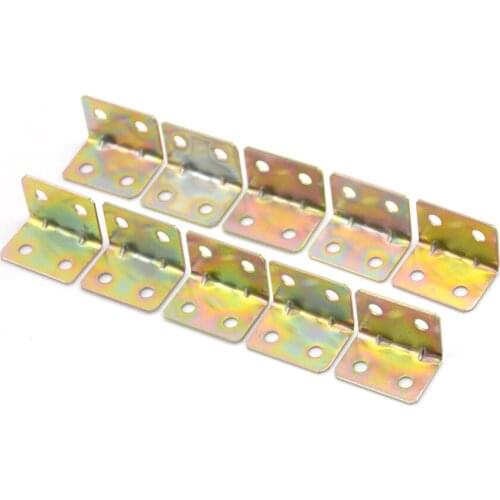 10 Pcs/lot 29*20*4mm 90 Degree Metal Right Angle Bracket Shelf Support 4 Holes Drop Ship