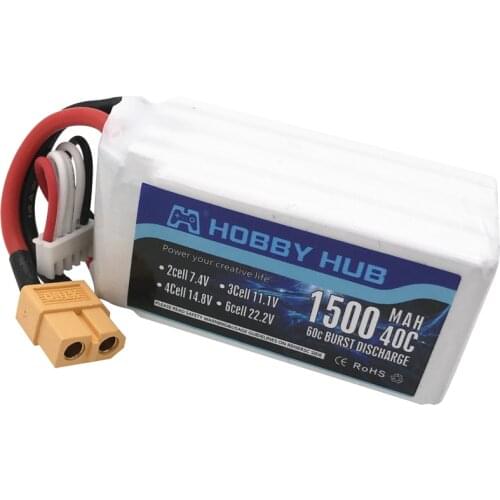 14.8V 1500mAh 40C Rechargeable LiPo Battery For RC Drone Models FPV Racing Spare Parts 4s 14.8v Battery 1pcs