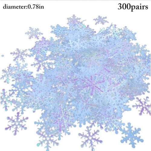 300Pcs/Lot Christmas Snowflake Decor Glitter Confetti Table Confetti Photography Props Party Supplies For Christmas Festival