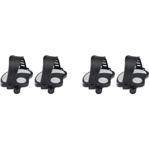4 Pcs Exercise Bike Pedals with Straps for Spin Bike and Indoor Stationary Exercise Bike, 2 Pcs 9/16Inch & 2 Pcs 1/2Inch