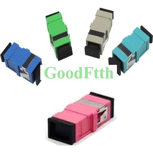 Fiber Adapter Adaptor Coupler SC-SC Simplex Reduced Flange Flangeless GoodFtth 100pcs/lot