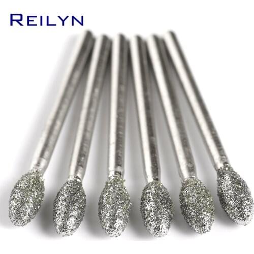 60# coarse grained Egg type Diamond Grinding Point 4/5/6/8/10mm Diamond abrasive bits peeling grinding trimming polishing bits