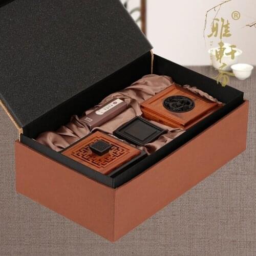 Zhai Langhammer fragrant incense disc TZ mahogany music box of high-grade creative sandalwood incense burner set electronic oven