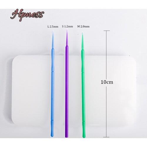 Free Shipping 100Pcs Disposable Micro Brushes Cotton Swabs Lashes Brush Mascara Wands Eyelash Extension Applicator Cosmetic