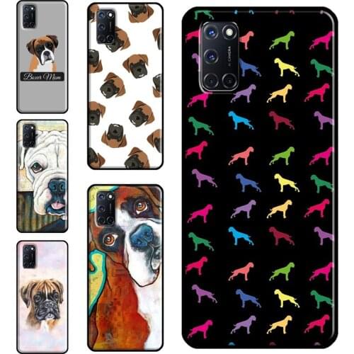 Boxer Dog Case For OPPO A91 A93 A83 A15 A31 A53 A9 A5 2020 F5 Find X3 Pro A52 A72 A3S A5S Cover Capa