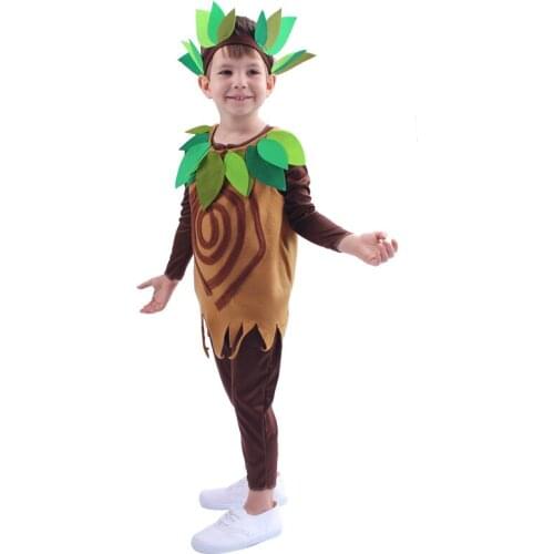 Child Kids Tree Costume Cosplay for Boys Girls Halloween Purim Carnival Party Fantasia Dress up