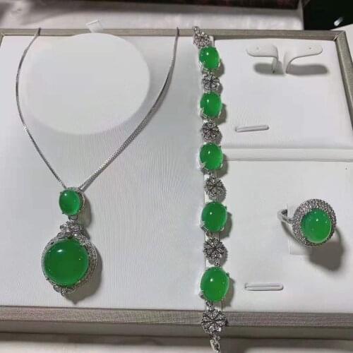 Designer new agate jewel pendant chalcedony long simple high-grade atmosphere Necklace