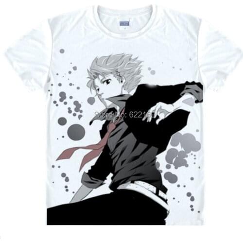 2015 Psycho-Pass Shinya Kogami T Shirt Cosplay Costumes Mens Japanese Famous Anime T-shirt Unique Gift Camisetas Masculina