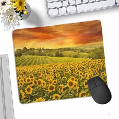 Sunflower flower Beautiful Anime Mouse Mat Speed/Control Version Large Gaming Mouse Pad kawaii mousepad small mouse pad