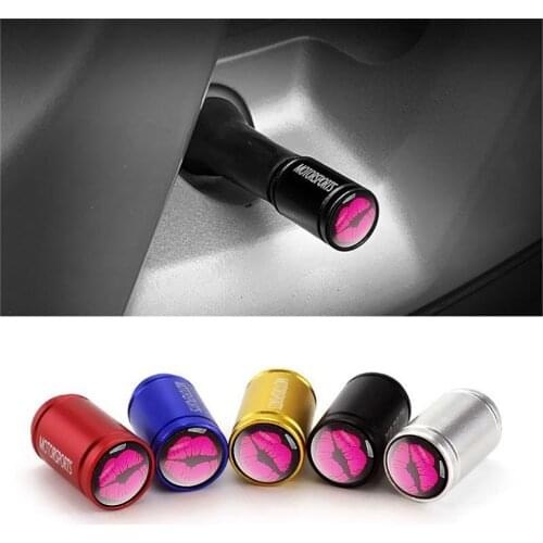 Frosted Surface Car Moto Bike Tyre Valve Stems Cap For Peugeot 307 206 207 308 3008 208 508 Tire Air Dustproof Wheel Caps Lips