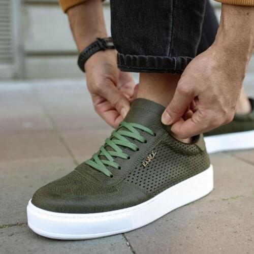 Knack Daily Shoes 011 Khaki Male Seasonal Comfortable Orthotic Insole Sneaker Spring and Summer Fashion Sport Lace-Up Style