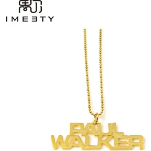 IMEETY men necklace jewelry double pendant silver bold letter nameplate layered necklace custom necklaces for him gift