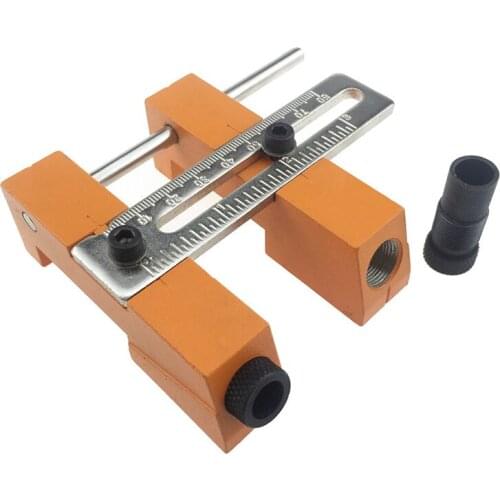 Adjustable Pocket Hole Jig System Quick Release Woodworking Drill Guide Wood Drill Bit Hole Punch Locator Aluminium Alloy