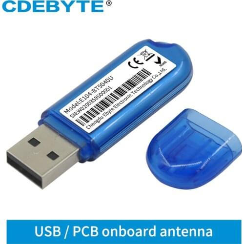 NRF52840 BLE4.2 BLE5.0 2.4GHz RF Module USB I/O Interface CDEBYTE E104-BT5040U 250m SOC PCB Antenna Wireless Transceiver