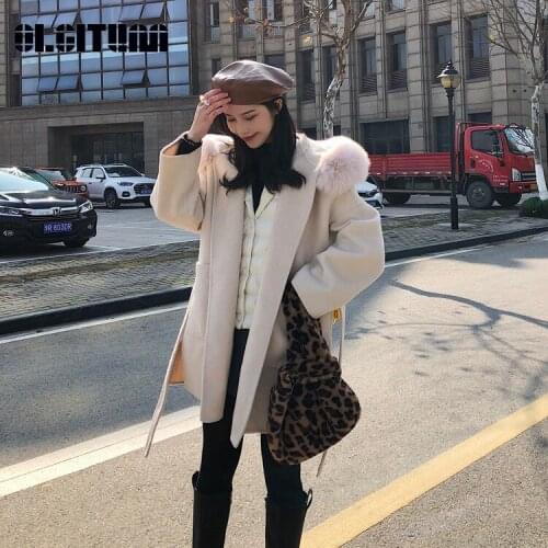 OLGITUM Women's Coats With Fur