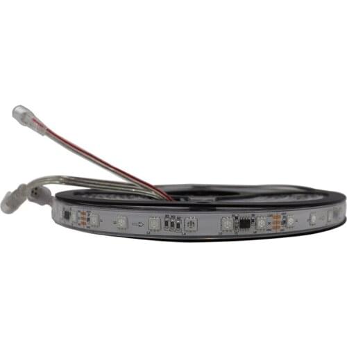 50m WS2811 Addressable Pixel Strip IP67 DC24V Waterproof 5050 RGB Full Color Flexible LED Tape Silica Gel Background Outdoor