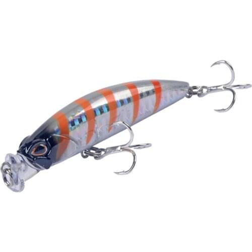 POETRYYI 1pcs Minnow Fishing Lure Hard Artificial Bait 3D Eyes 8cm 10g Wobblers Crankbait Floating Plastic Baits Minnow Pesca