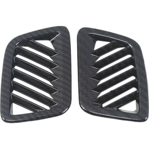 Dashboard L&R Air Outlet Vent Trim ABS Carbon Fiber for Honda CRV CR-V 2017-2021