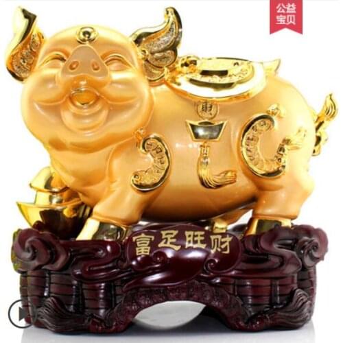 HANDICRAFT ART LUCKY HOME LUCKY PIG AND PIG A PAIR GEOMANTIC HOME LIVING ROOM DECORATIVE GIFTS AND CRAFTS