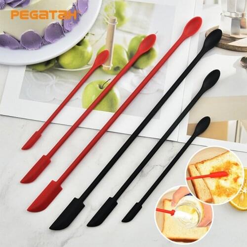 Kitchen Silicone Cream Butter Cake Spatula Mini Cake Cream Scrapers Jar Spoon Baking Tool Kitchen Accessories