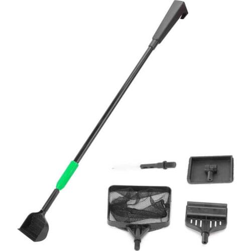 Aquarium Algae Scraper Fish Tank Cleaning Gadgets Aquarium Cleaning Tool Adjustable Long Handle Fish Tank Algae Scraper