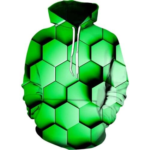 Spring and Autumn Mens Geometric Hoodie 3D jacket Harajuku jumper men coat casual sweatshirt Men casual sweatshirt Streetwear