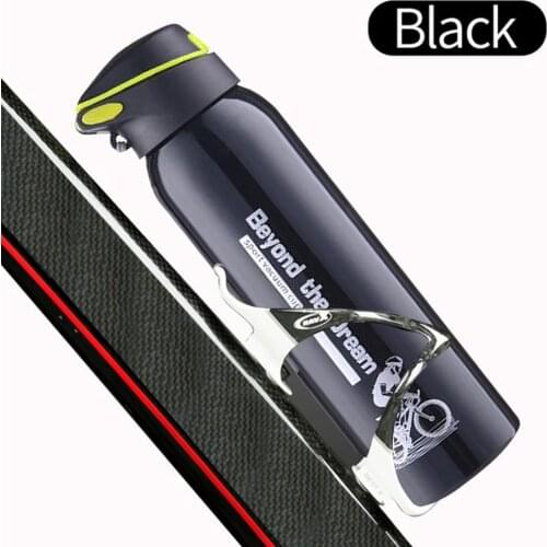 500ML Bike Water Bottle Outdoor Sport Running Mountain Cycling Warm-keeping Bicycle Kettle Drink Bottle Stainless Steel Cup