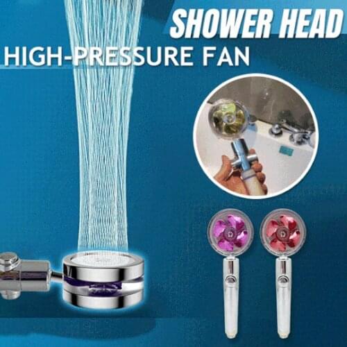 360 Rotated Rainfall Shower Head High Pressure Water Saving Spray Shower Head Bathroom Hand-held Pressurized Massage Shower Head
