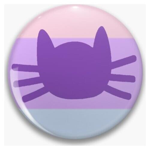 Catgender Phonecsse Design Soft Button Pin Fashion Lover Clothes Collar Brooch Metal Cartoon Lapel Pin Hat Badge Funny Creative