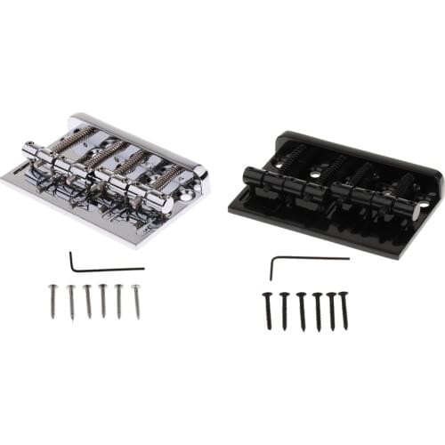 4 String Bass Hardtail Fixed Bridge for Fender Precision Jazz Bass Replacement Parts