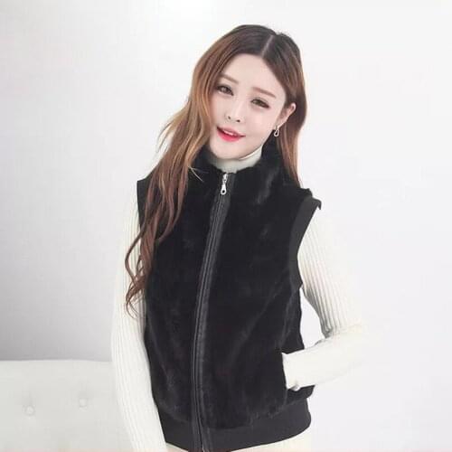 2017 Natural mink fur coat fur vest Short genuine high performance price ratio and high quality