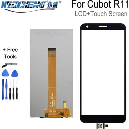 5.5''For Cubot R11 LCD Display with Touch Screen Digitizer For Cubot R11 Mobile Phone Accessories With Tools And Adhesive
