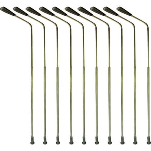 10Pcs 1:75 Scale DIY Model Miniature Railway Train Lamp Post Street LED Lights Children Pretend Play Educational Toys Kids Gifts