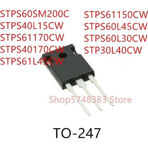 10PCS STPS60SM200C STPS40L15CW STPS61170CW STPS40170CW STPS61L45CW STPS61150CW STPS60L45CW STPS60L30CW STPS30L40CW TO-247