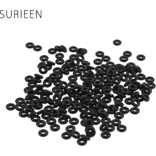 100Pcs/Set Hunting Rubber O Ring Black Gasket Grip Washer Grommets Stems/Flights Darts Arrow Tips Broadhead Replace Accessories