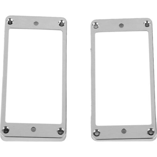 2 Pickup Mounting Rings for Electric Guitar, Chrome-plated