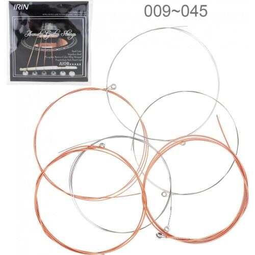 6Pcs/lot Acoustic Guitar Strings 009-045 Inch Steel Core Phosphor Bronze Guitar Strings Acoustic Folk Guitar Classic Guitar