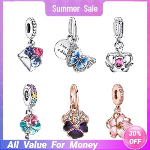 Rose Gold 925 Real Silver Bracelets For Women Snake Chain Barrel Crown Love Heart Padlock Clasp Zircon Stones Wrist Fine Jewelry