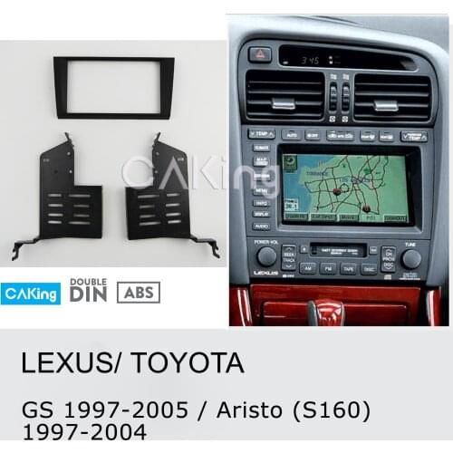 Car Fascia Radio Panel for Lexus GS 1997-2005;Toyota Aristo (S160) 1997-2004 Dash Kit Install Facia Plate Adapter Cover Bezel