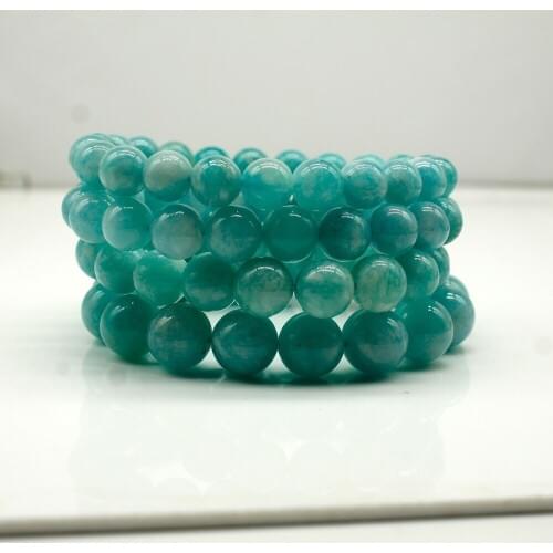 7-11mm Natural Amazonite Natural Stone Bracelet Beads Bracelet Jewellery Accessories Bracelets For Women