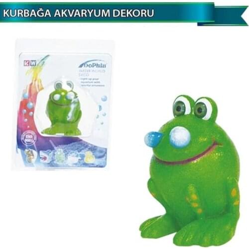 Dophin Aquarium Decor Frog 6x6.5x8cm 259334689