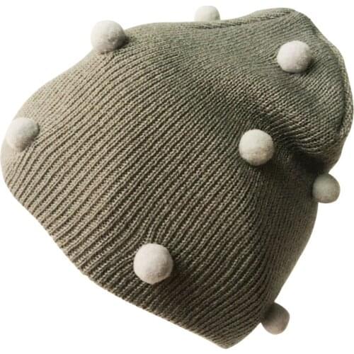 Baby Hats Knitted Pompom Hat For Boys Crochet Winter Kids Girls Cap Childrens Beanie Hats Caps
