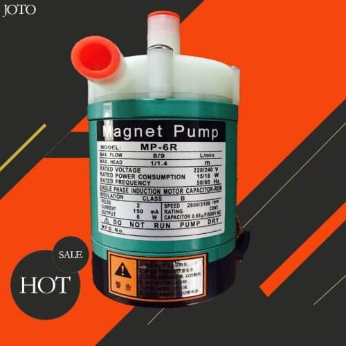 Joto brand Food Grade Industrial Pump/MP-6R Magnetic Drive Water Pump 480LPH
