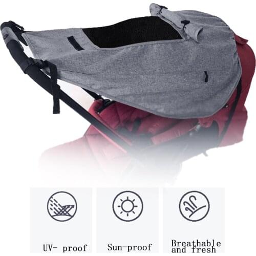 Portable Stroller Sunshade Shield Cover Awing Sun Protector with Breathable Window for Pushchair Pram Sun Hood Accessories