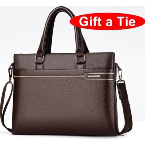 Men briefcases business Bag A4 doc. laptop quality PU formal work bags high capacity large handbag Male handbags