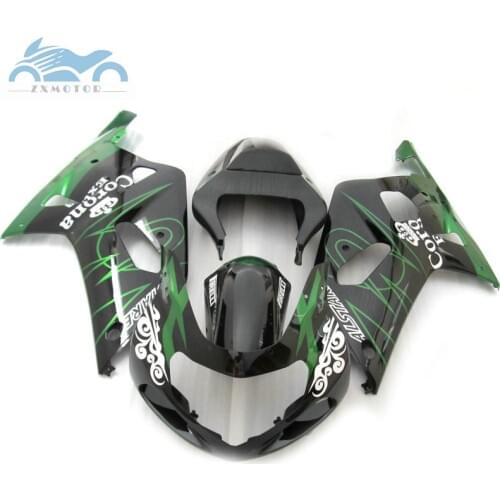 Motorcycle Fairings kit for SUZUKI K1 2001 2003 GSXR600 GSXR750 ABS road fairing kits GSXR 750 600 01 02 03 green corona parts