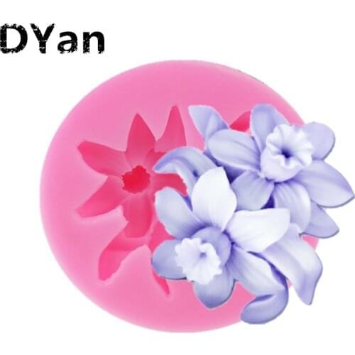 New Six-Flowered Fondant Silicone Mold Cake Decorative Mold DIY Cake Baking Mold A1650